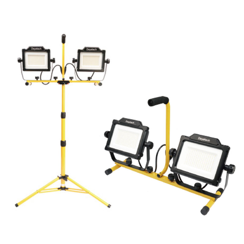 20000 Lumen LED-stativ arbejdslys med dobbelt hoved